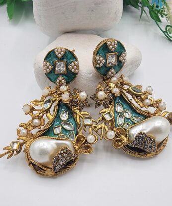 Ethnic Turkish Floral Earrings