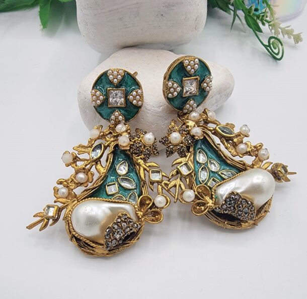 Ethnic Turkish Floral Earrings