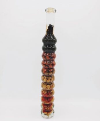 Elegant Decorative Layered Glass Bottle
