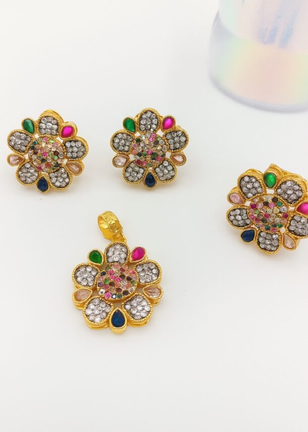 Locket Combo Set in Pakistan with Chain And Adjustable Ring