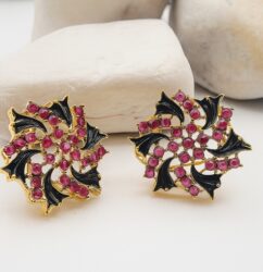 Black & Pink Earrings
