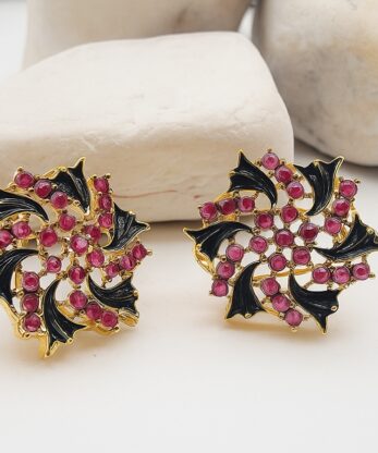 Black & Pink Earrings