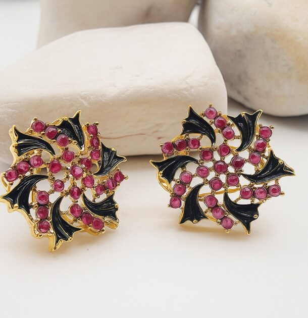 Black & Pink Earrings