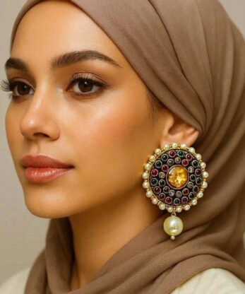 Dazzling Pearl Drop Multicolor Earrings