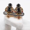 Shine Bold with One-Carat Multi Black Earrings 2