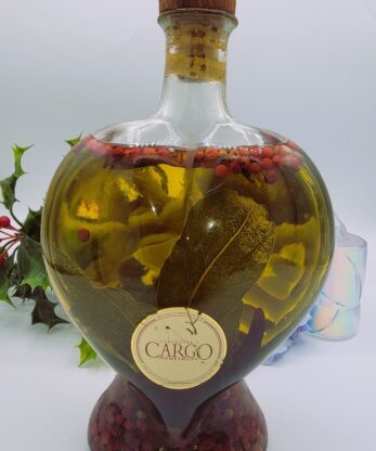 Vintage Heart-Shaped Pier Herb Jar Liquid Filled Display Bottle