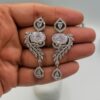 Sparkling One-Carat leaf drop earrings for the Modern Woman