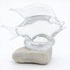 Unique Glass Fish Figurine for Home Decor