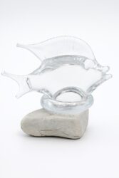 Unique Glass Fish Figurine for Home Decor