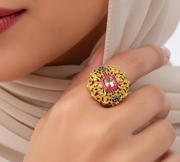 Hottest Gold-plated Ring in Pakistan Turns Every Outfit Into Royal Fashion